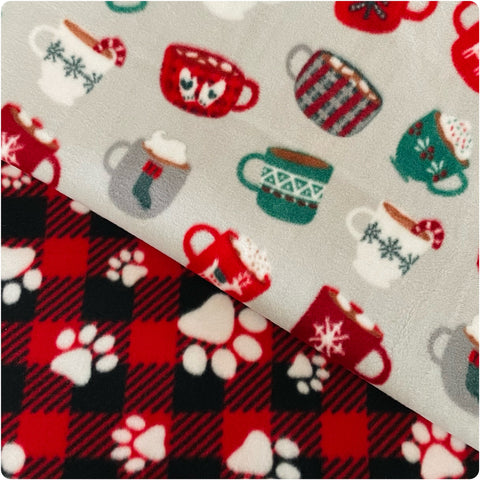 Christmas Mugs Fleece Mat