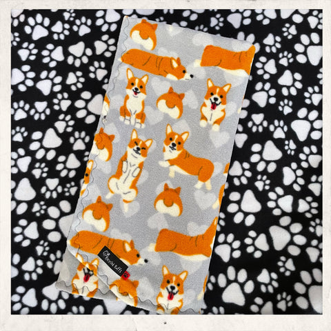 Corgi Cuddles Fleece Mat