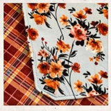 Vintage Funky Floral Fleece Mat